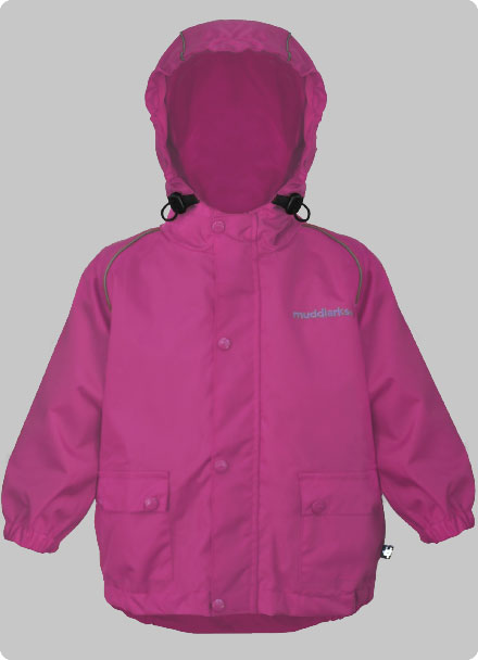 LAUSONS Kids Fleece Lined Raincoat Light Windbreaker Jacket 