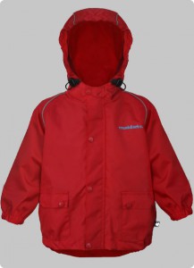 muddlarks® lark jacket kids rain jacket front red