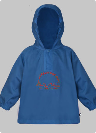 muddlarks® puggle rain jacket front blue