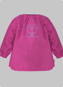 muddlarks® kids art smock front pink